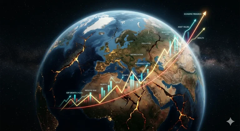 Crecimiento infinito en un planeta finito: la tensión estructural de la economía contemporánea